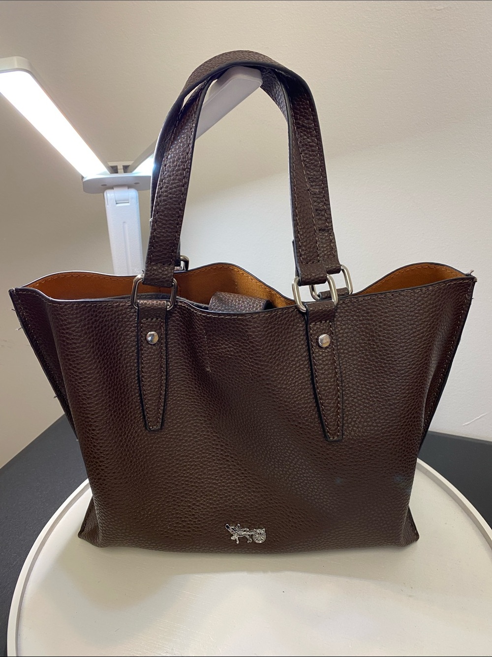 2 for $25 Dark Brown Pebbled Faux Leather Crossbody Bag, Purse, NWOT